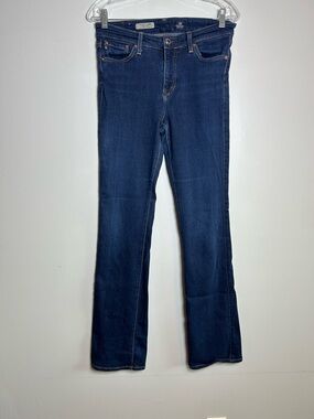 AG Adriano Goldschmied high rise Ballad Bootcut Jeans size 28R made in USA dark